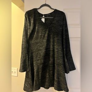 Black Bell Sleeve Tunic Top